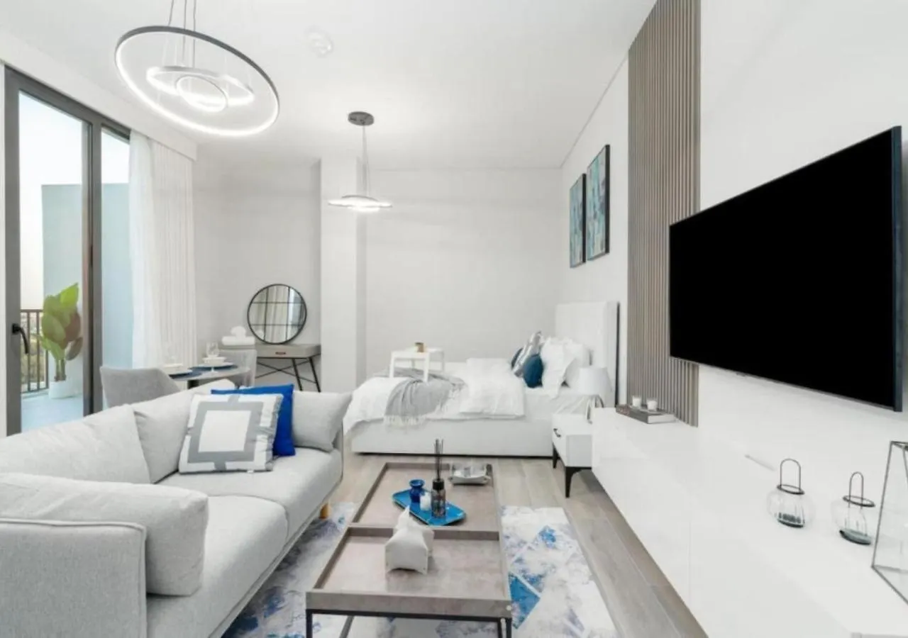 Charming Midtown Studio 9Th Floor With Balcony By Vibel 두바이 아랍에미리트